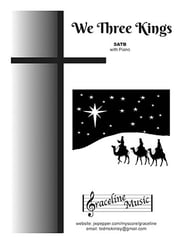 We Three Kings SATB choral sheet music cover Thumbnail